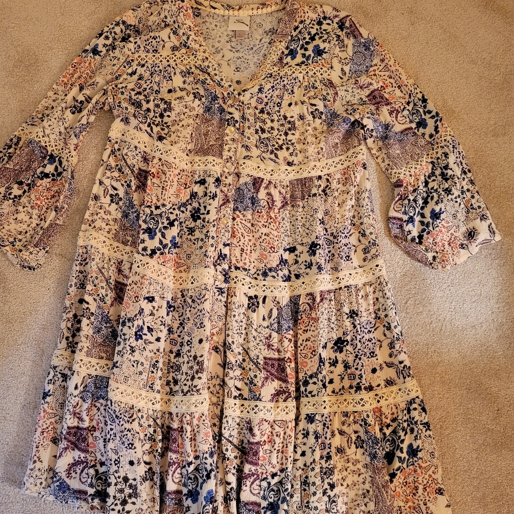 Boho Button Down Dress